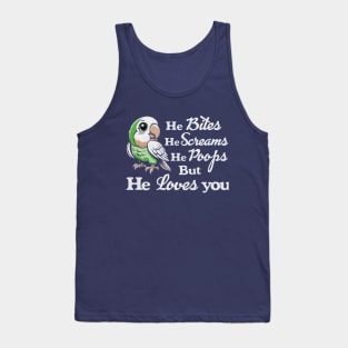 Quaker Parrot Loves You Tank Top